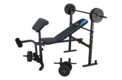 Men's Health Folding Bench with 35kg Weights
